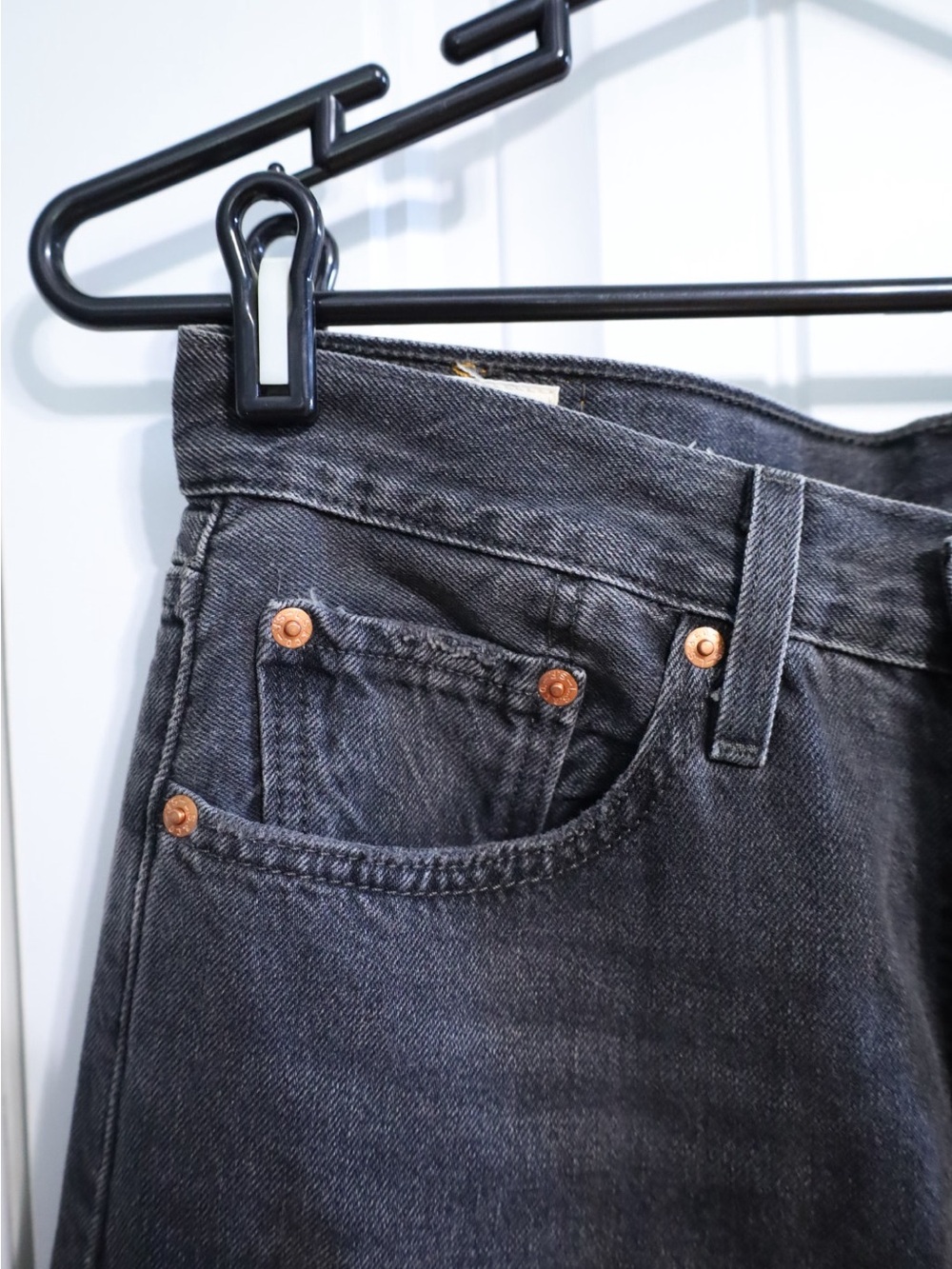 Levi’s 501 Skinny Jeans in Black Stick Womens Size 27 - Picture 5 of 10